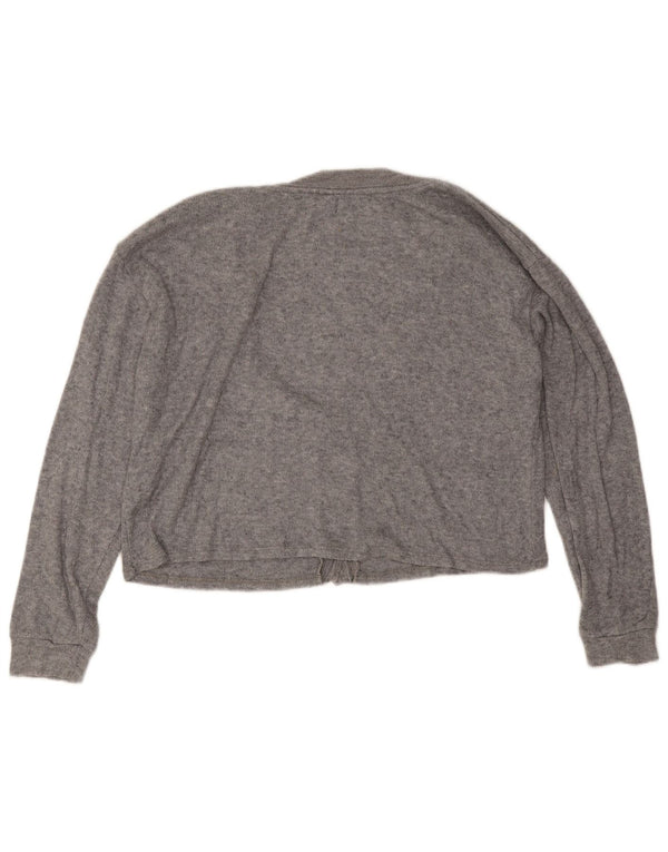 Pulover cardigan supradimensionat pentru femei Zara UK 12 Medium Gri Viscose
