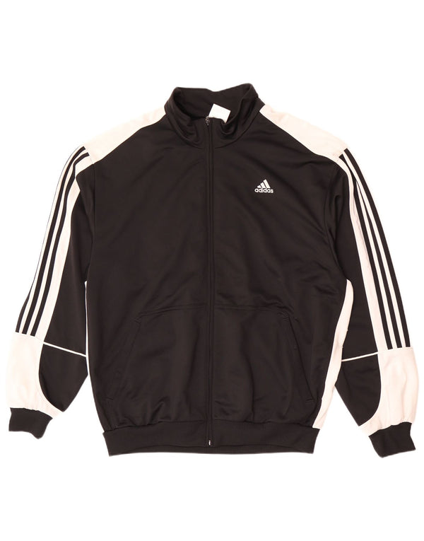 Jachetă de trening pentru bărbați Adidas UK 48/50 XL Poliester negru color bloc