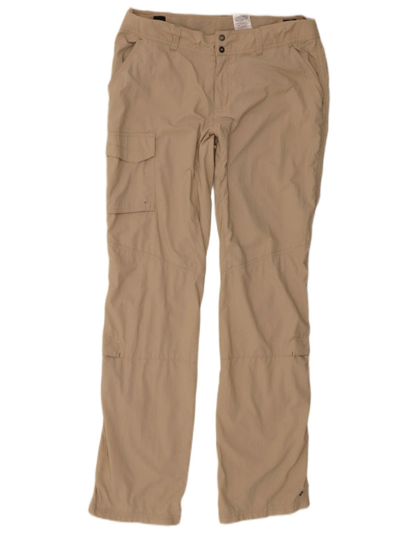 Columbia Pantaloni cargo obișnuiți cu talie joasă pentru femei UK 8 Small W32 L32 Bej