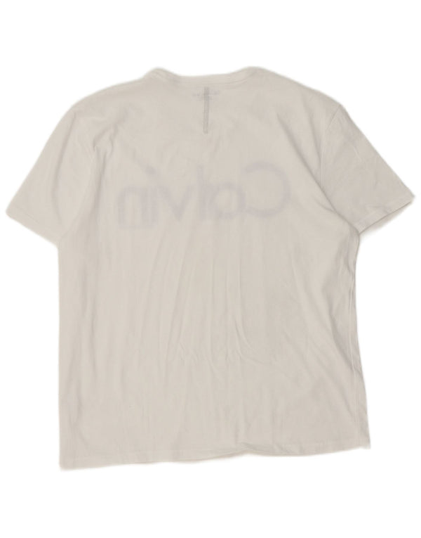 Tricou grafic pentru femei Calvin Klein Jeans Top UK 16 Large White