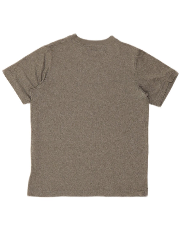 Tricou cu grafic Nike Dri Fit pentru femei Top UK 14, mare, gri poliester cu pete