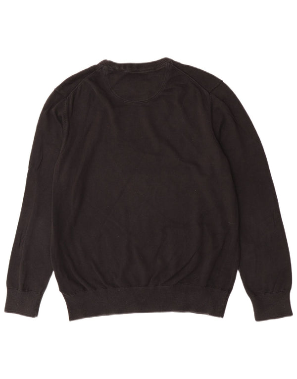 Pulover Timberland pentru femei cu gât de barcă din bumbac mare negru UK 16