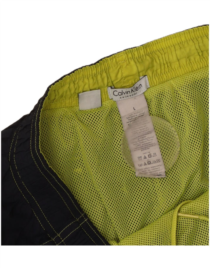 Pantaloni scurți de baie Calvin Klein pentru bărbați, mari, albastru, poliester