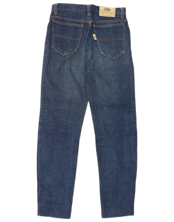 Fruit Of The Loom Womens Straight Jeans W30 L30 Blue Cotton