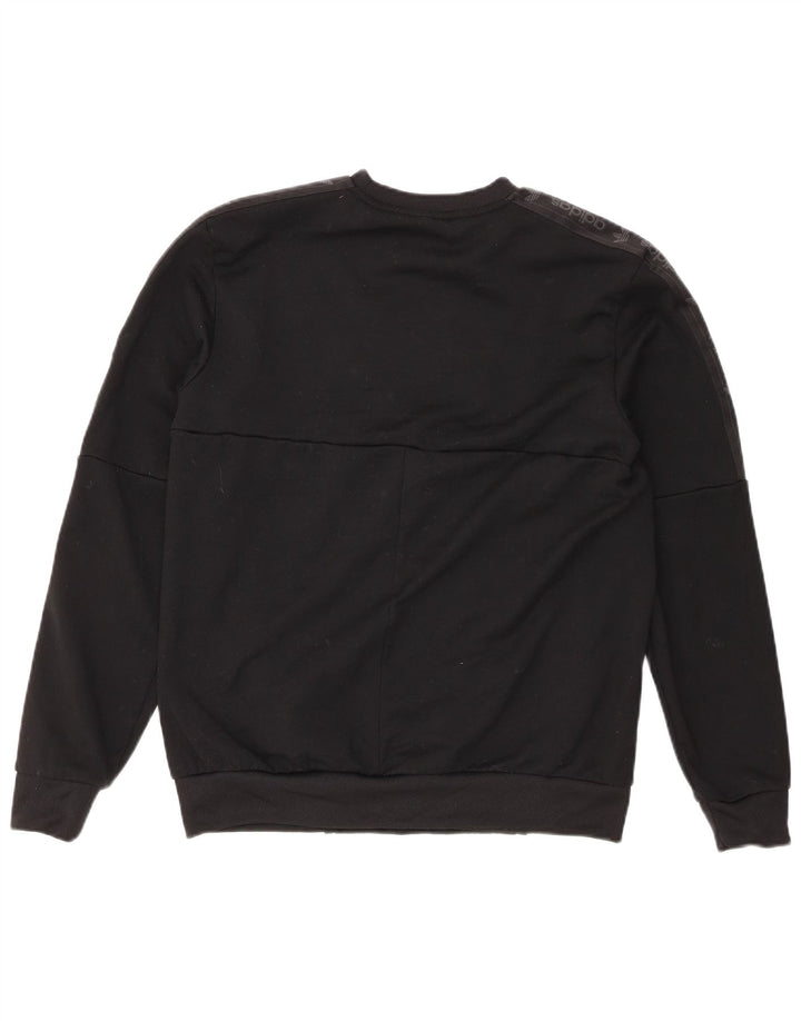 Hanorac grafic pentru bărbați Adidas Pulover Medium Negru Poliester
