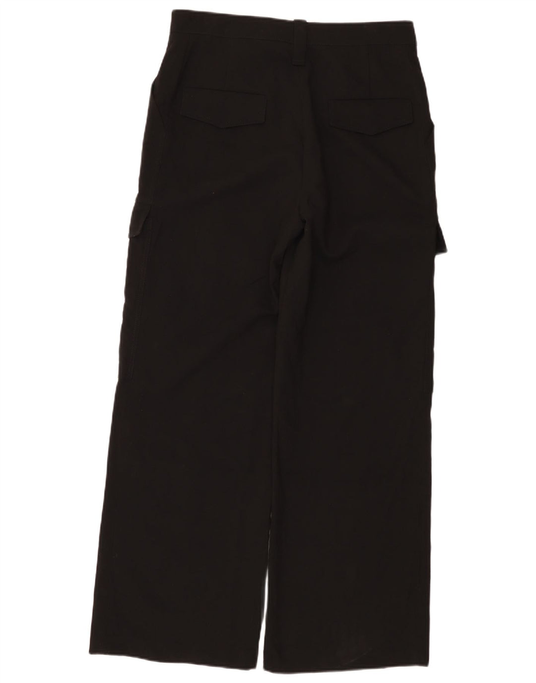 Pantaloni cargo pentru femei cu picioare largi Zara Mediu L28 L30 Negru