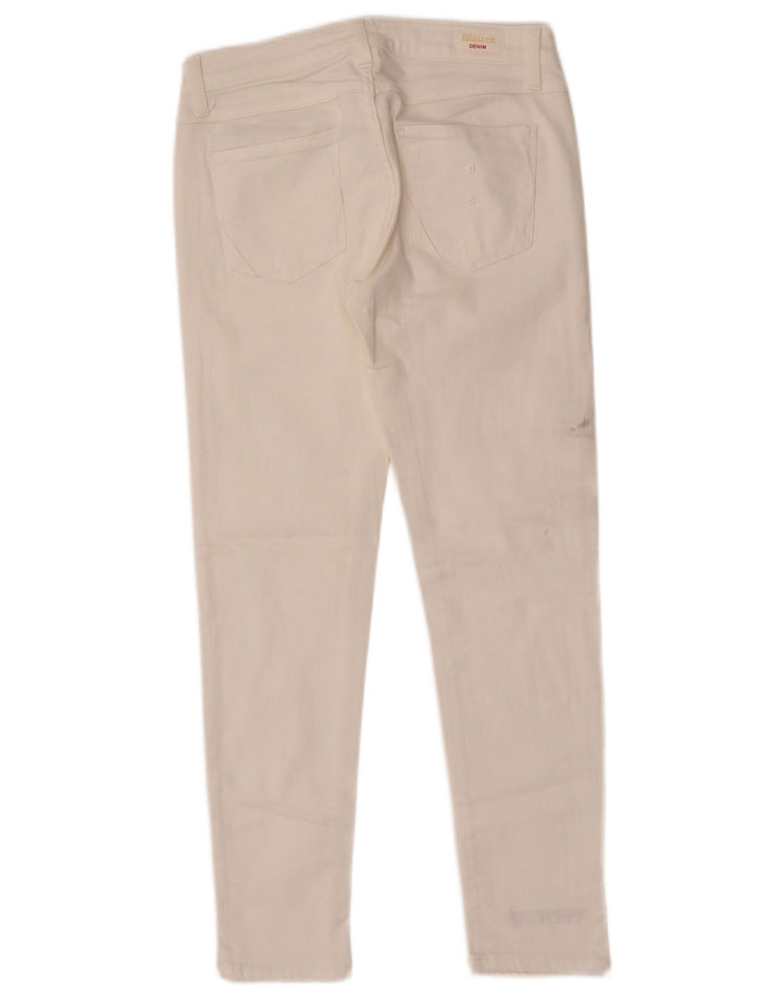 Blauer Blugi skinny pentru femei W26 L26 alb