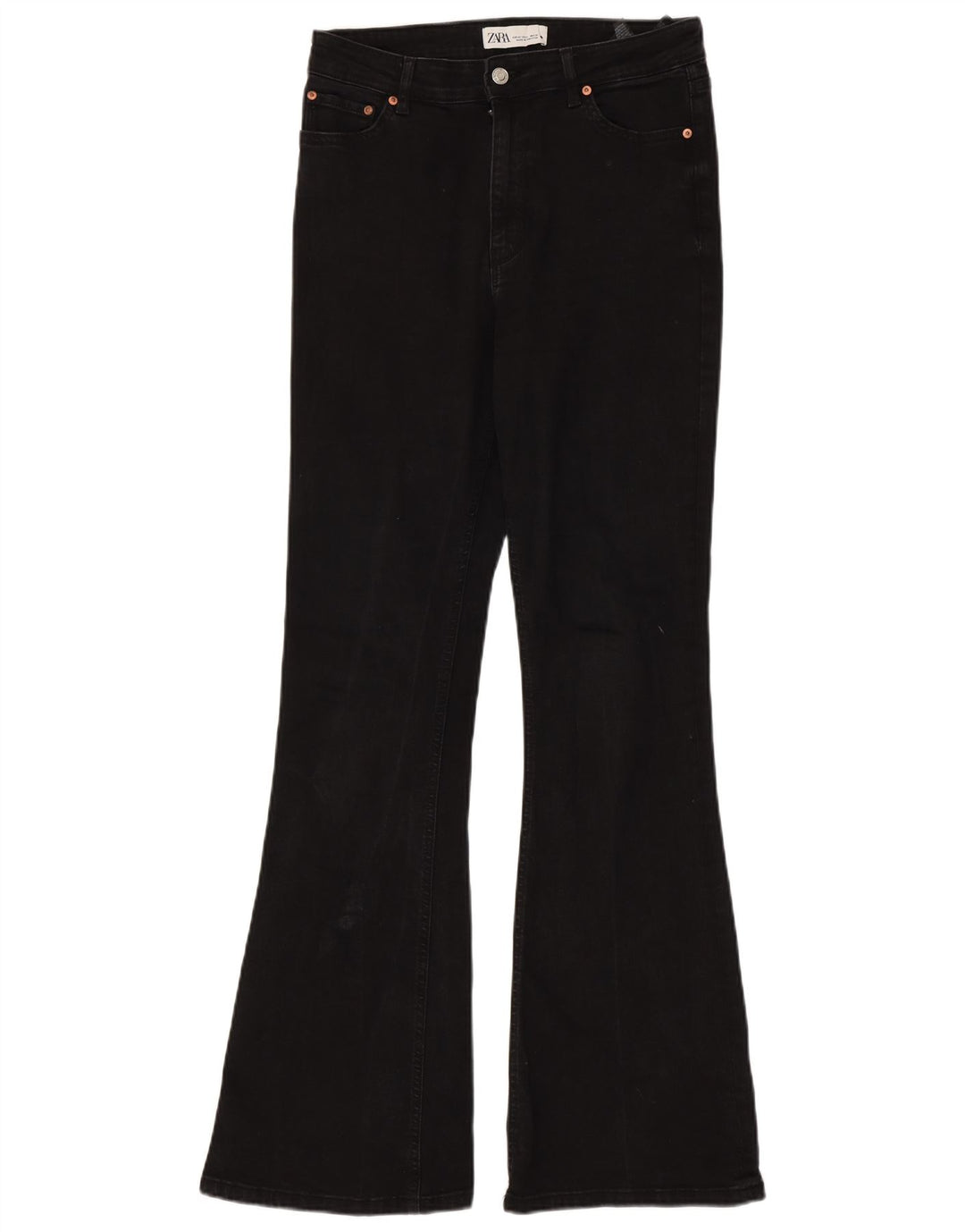 Blugi evazați pentru femei Zara EU 40 Medium W30 L33 Bumbac negru