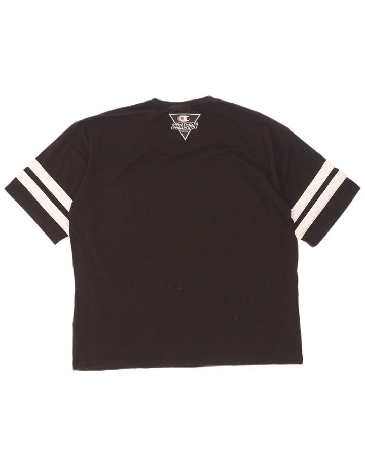 Tricou grafic pentru bărbați Champion Top Mediu Negru