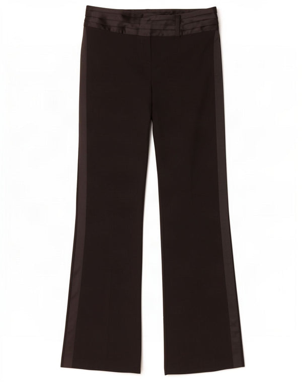 Topshop Pantaloni casual Bootcut pentru femei UK 12 Medium L30 L35 Poliester negru