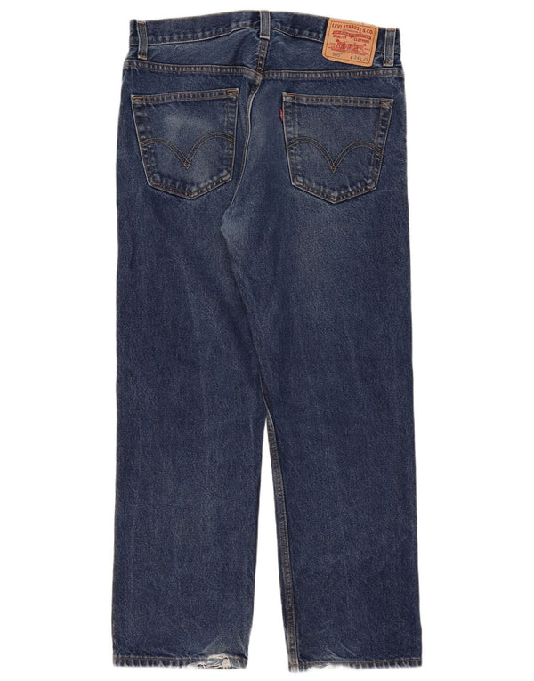 Blugi drepți Levi's 505 Regular Fit W34 L29 Bumbac albastru