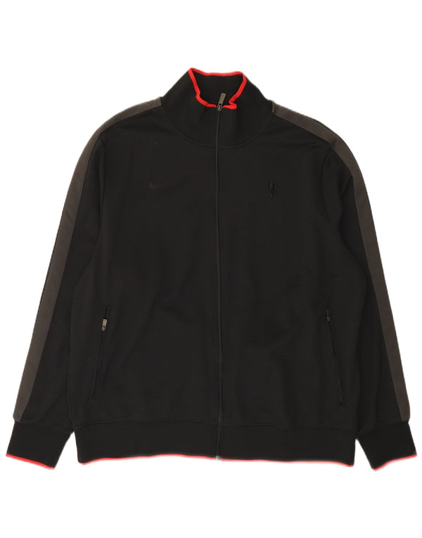 Jachetă de trening pentru bărbați Nike Manchester United, 2XL, negru, bloc de culoare