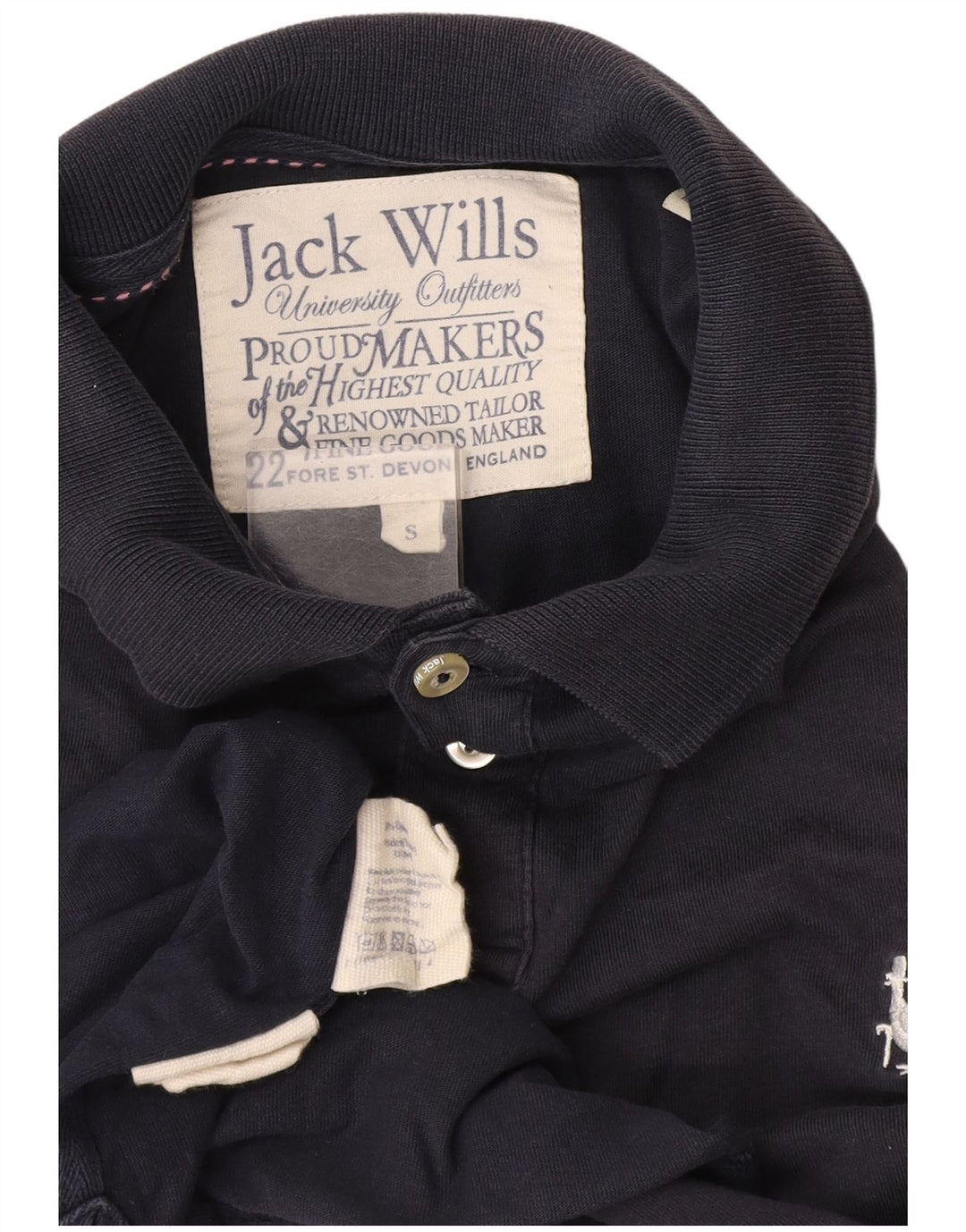 Tricou polo Jack Wills pentru bărbați, bumbac, albastru bleumarin
