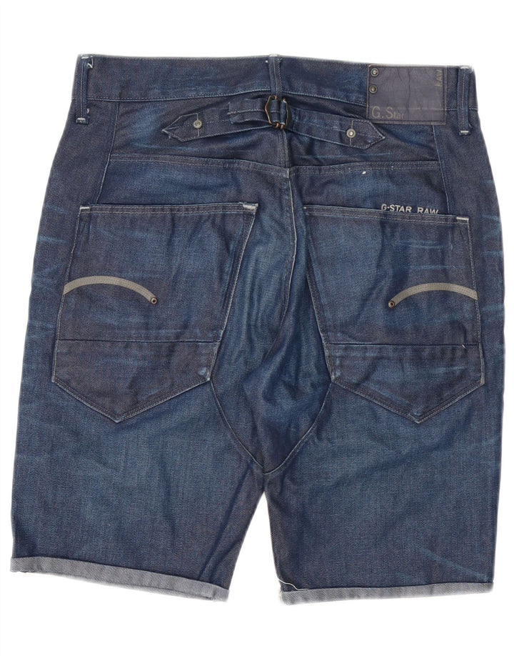 G-Star Pantaloni scurți din denim pentru bărbați W30, bumbac albastru mediu