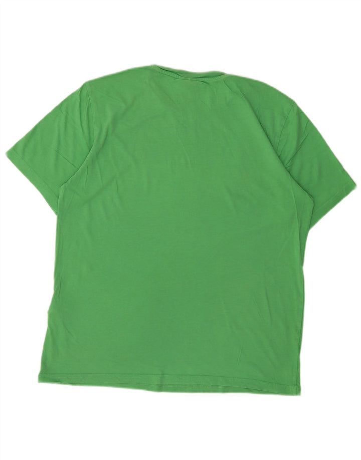 Tricou grafic pentru bărbați CHAMPION Top din bumbac verde mediu