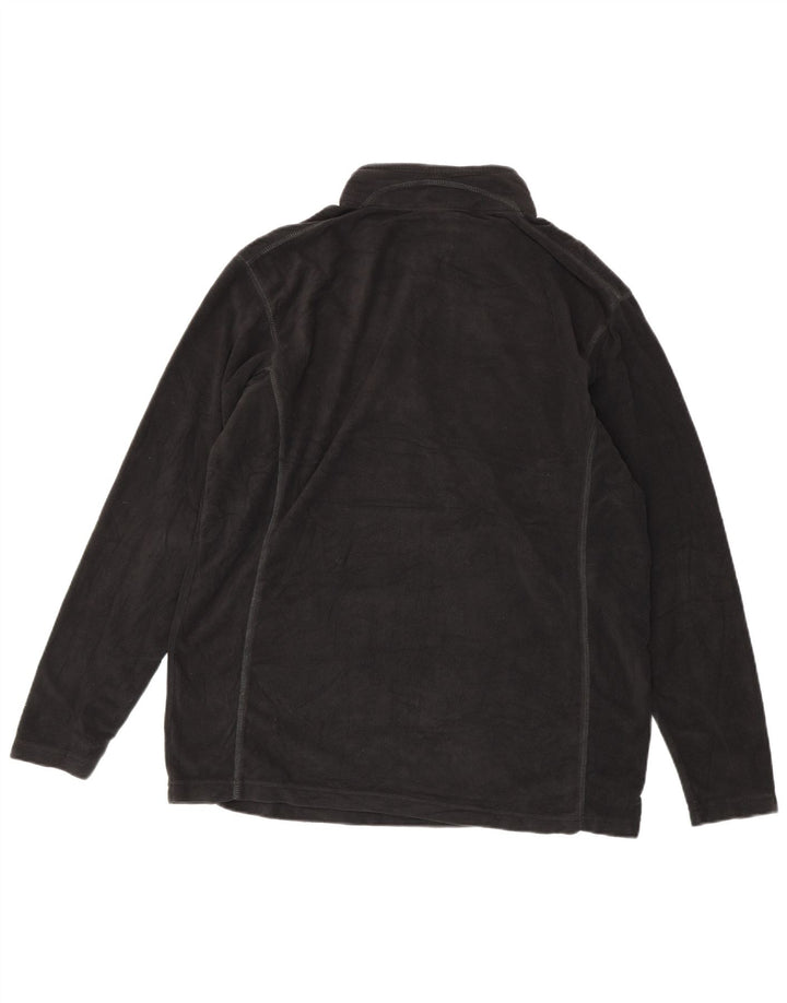 Jumper Columbia pentru bărbați, cu fermoar și gât, fleece XL, negru