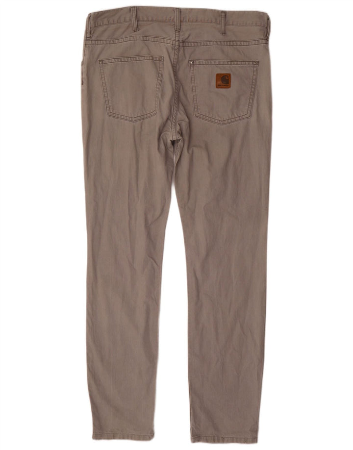CARHARTT Pantaloni slim casual pentru bărbați W36 L34 bumbac gri