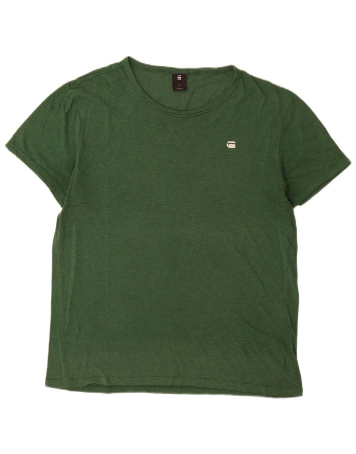 Tricou pentru bărbați G-Star Top mare din bumbac verde