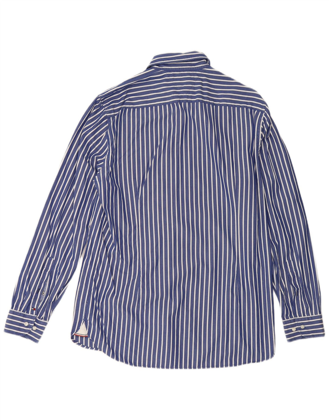 Cămașă pentru bărbați Tommy Hilfiger, bumbac cu dungi mari, albastre
