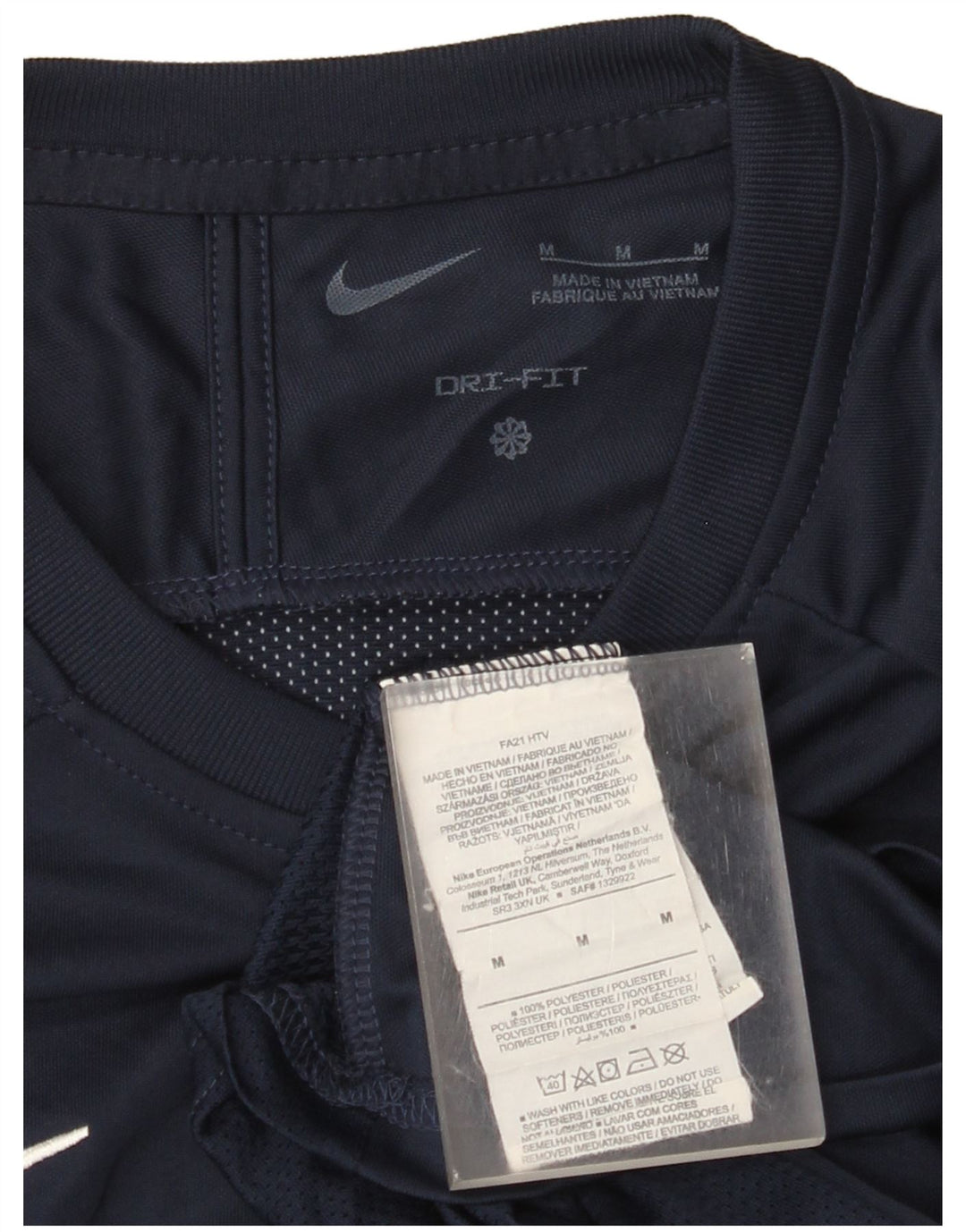 Tricou Nike Dri Fit pentru bărbați Top Mediu Bleumarin Poliester Colorblock