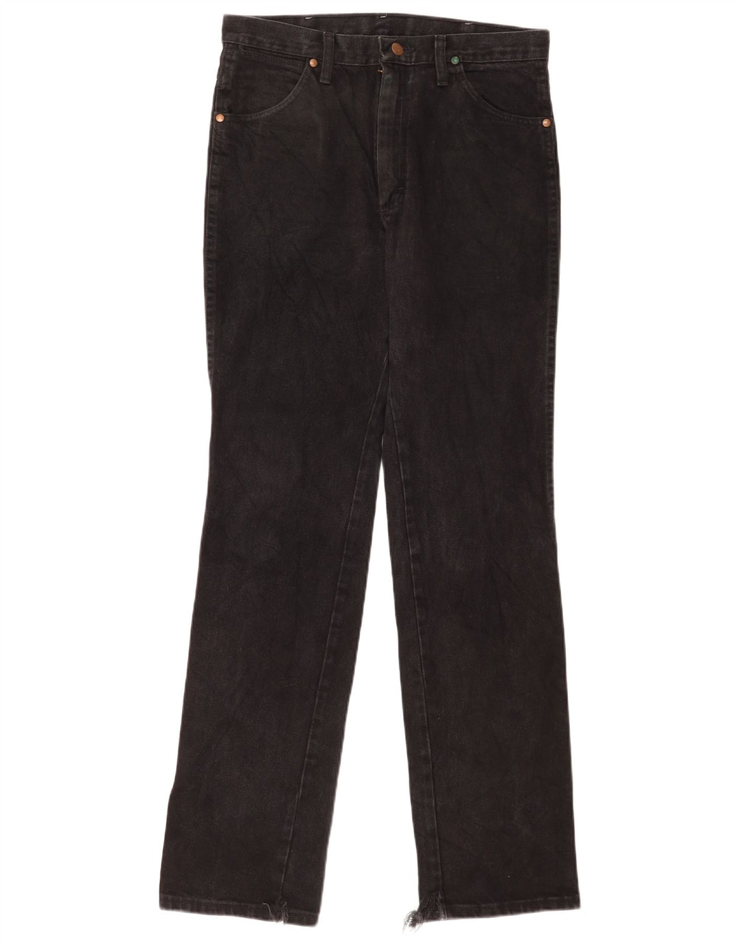 Blugi drepti pentru femei Wrangler W31 L34 bumbac negru