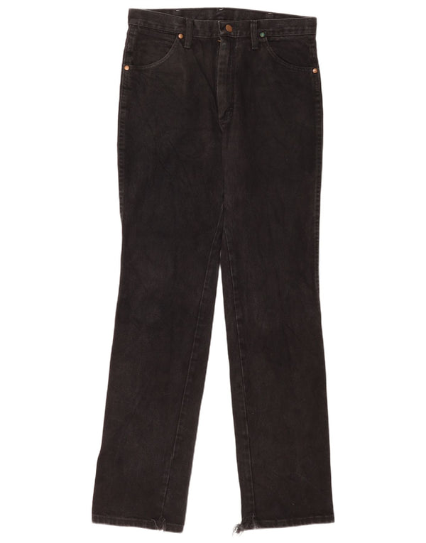 Blugi drepti pentru femei Wrangler W31 L34 bumbac negru