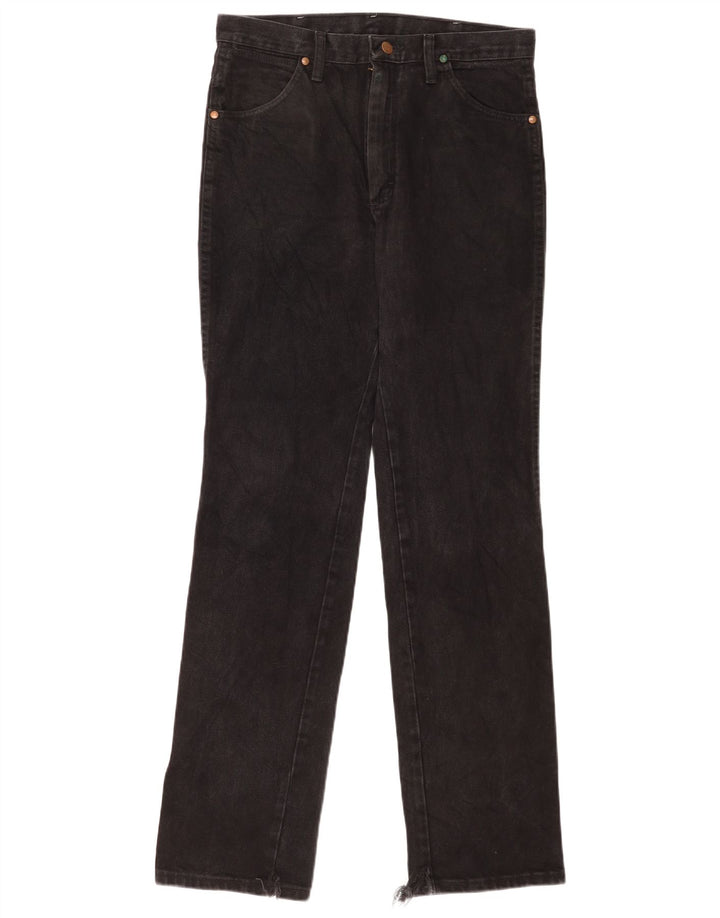 Blugi drepti pentru femei Wrangler W31 L34 bumbac negru