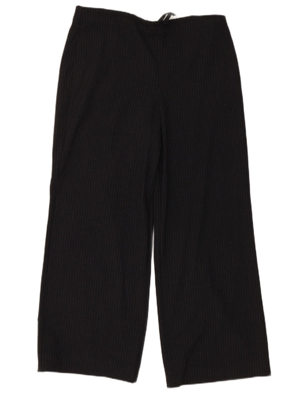 Pantaloni tăiați pentru femei Zara XS W25 L28 Poliester cu dungi gri