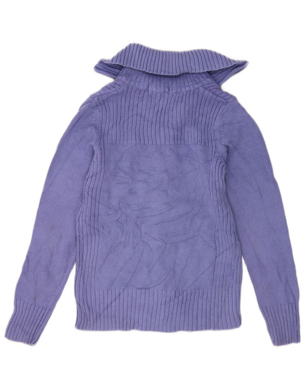 Pulover cardigan pentru femei Marks & Spencer UK 12 bumbac violet mediu
