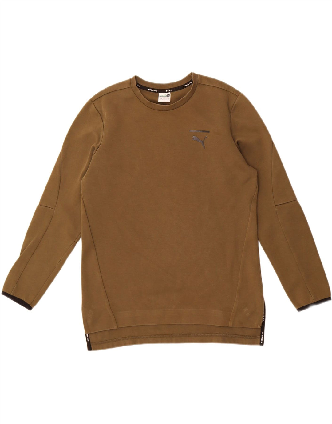 Hanorac grafic pentru bărbați Puma Jumper mic din bumbac kaki