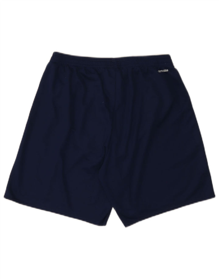 Pantaloni scurți sport adidas Climalite pentru bărbați, poliester mediu albastru