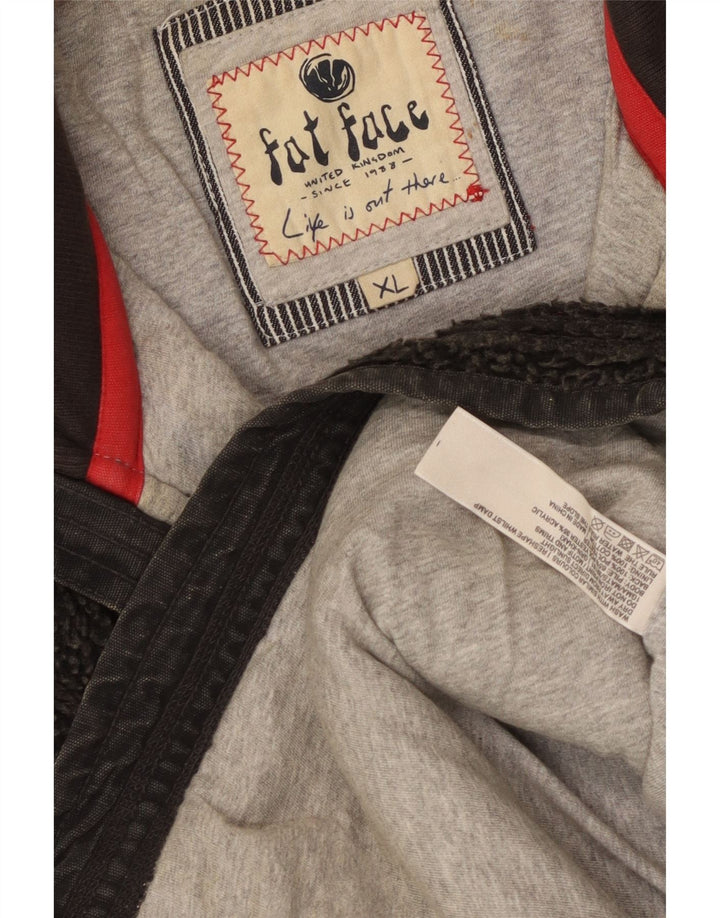 Jachetă din lână pentru bărbați Fat Face UK 42 XL Poliester negru