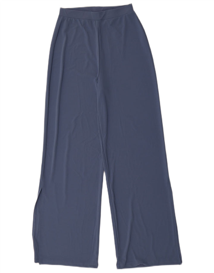 Pantaloni de trening Zara pentru femei cu talie înaltă UK 8, poliester, albastru mic