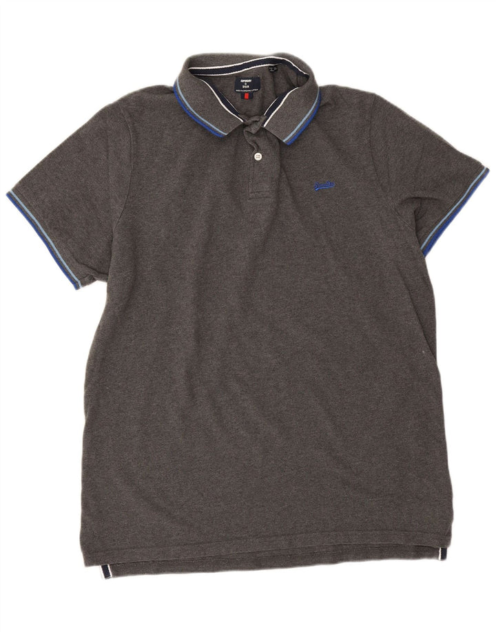 Tricou polo pentru bărbați Superdry 2XL bumbac gri