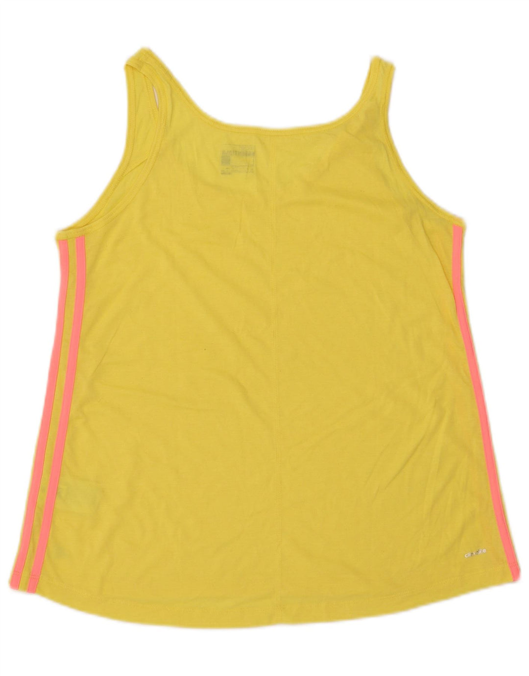 ADIDAS Climalite Vest Top pentru femei Marea Britanie 16/18 Poliester galben mare