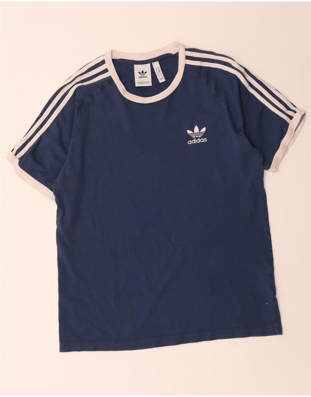 Tricou pentru bărbați Adidas Top Mediu Bleumarin Bumbac