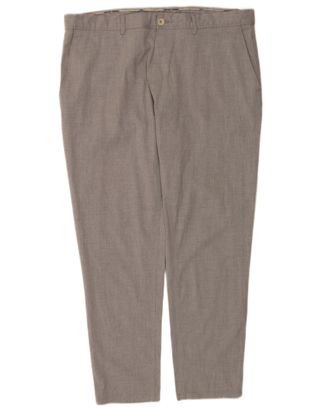 Pantaloni chino slim pentru bărbați Zara EU 48 XL W38 L29 Gri Poliester