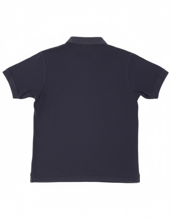 Tricou polo Lacoste pentru bărbați, mărime 4, bumbac albastru bleumarin mediu