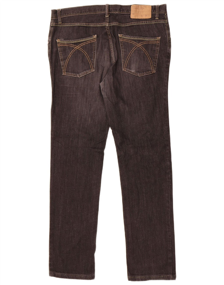 Blugi slim pentru bărbați Benetton W36 L31 negri