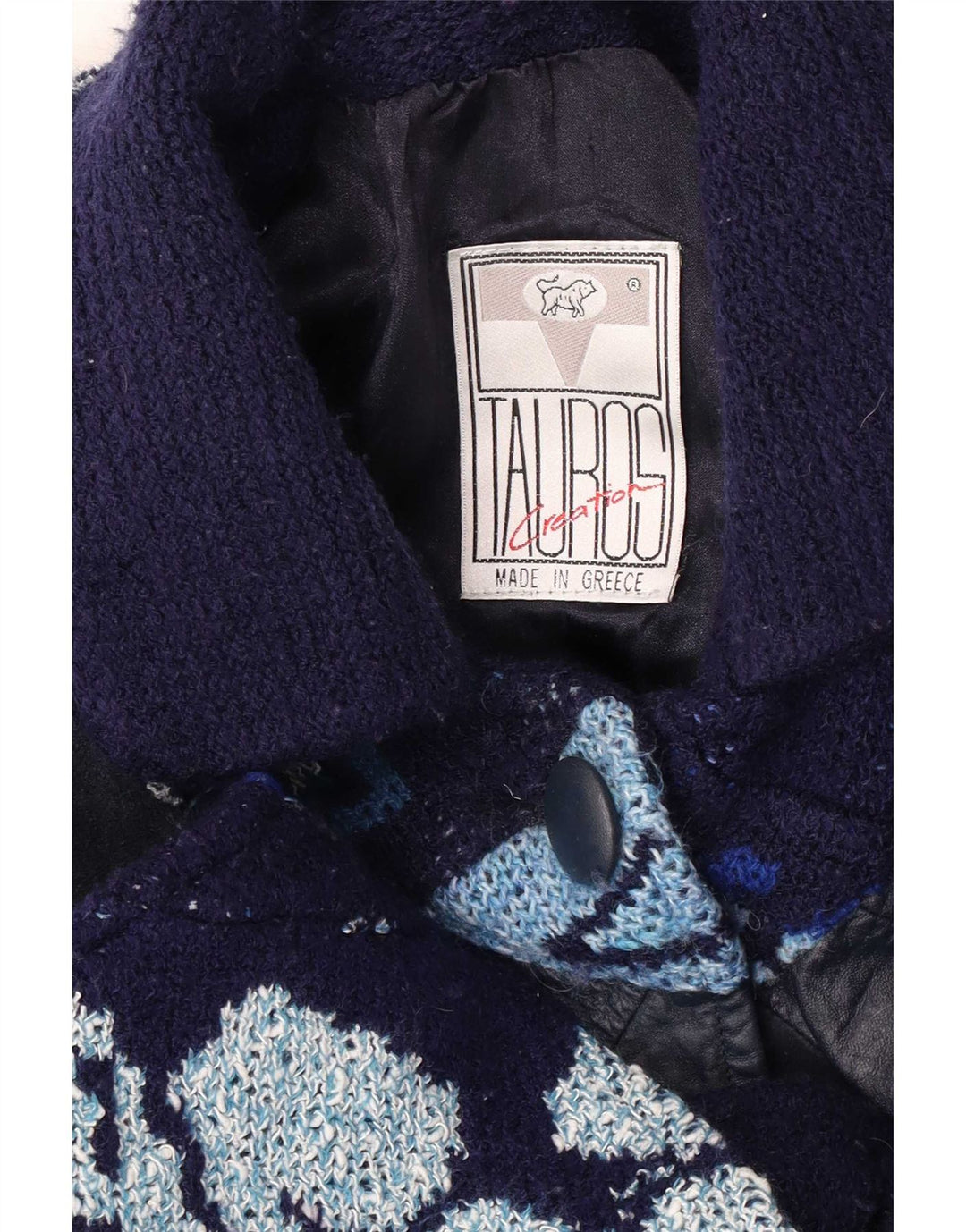 Palton Tauros Creation pentru femei, mărime unica, albastru marin Fair Isle