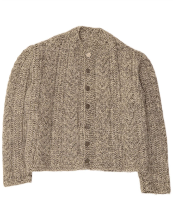Cardigan Vintage pentru bărbați, mare, gri