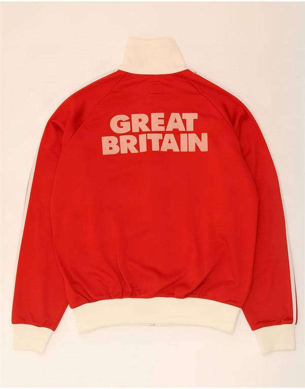 Jachetă de trening Adidas Marea Britanie pentru bărbați, mare, roșu, color block