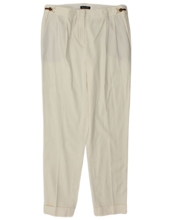 Massimo Dutti Pantaloni chino conici pentru femei EU 36 XS W26 L27 alb cadru