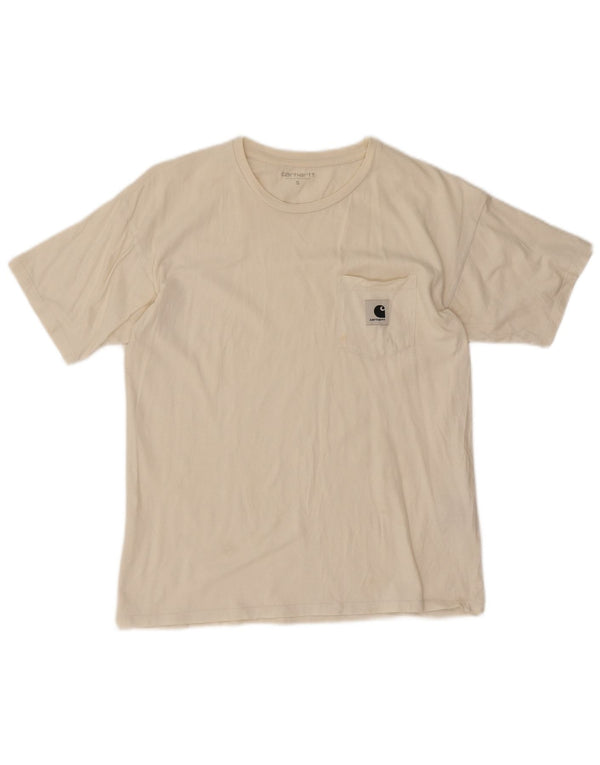 Tricou pentru bărbați Carhartt Top mic din bumbac alb