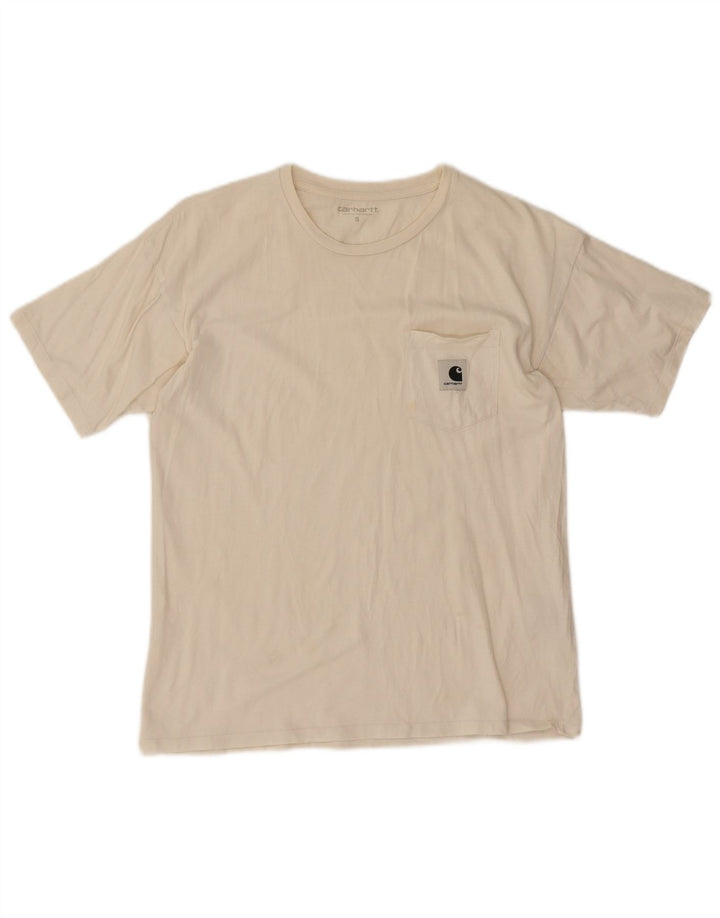 Tricou pentru bărbați Carhartt Top mic din bumbac alb