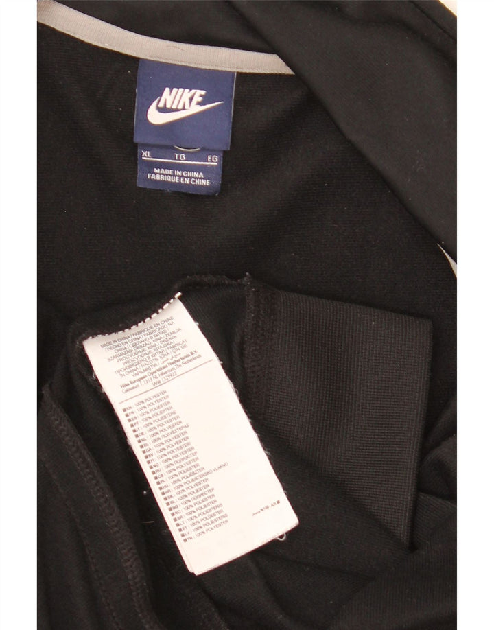 Jachetă de trening pentru bărbați Nike XL, poliester color bloc negru