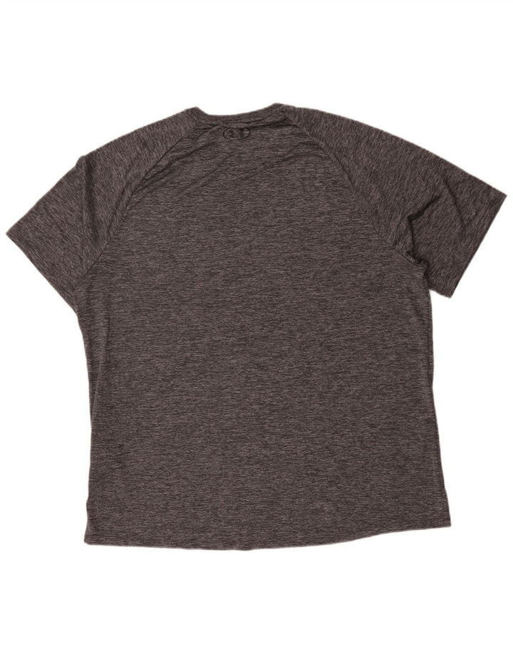 Tricou Under Armour pentru bărbați Top 2XL, poliester cu pături gri