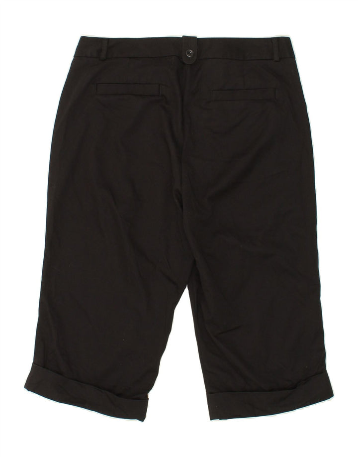 DOCKERS Womens Curvy Mid Rise Bermuda Shorts US 6 Medium W30 Black Cotton Vintage Dockers and Second-Hand Dockers from Messina Hembry 