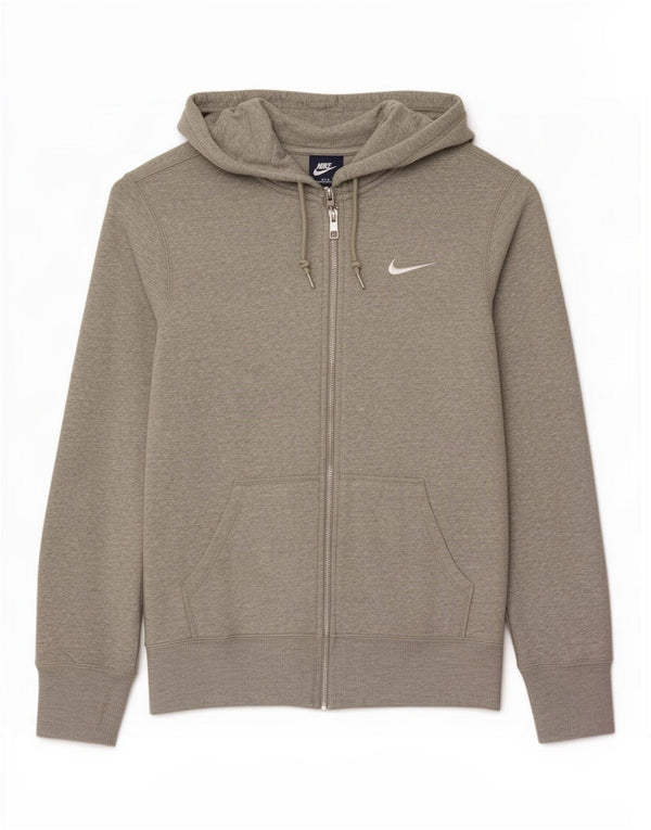 Pulover Nike pentru bărbați, cu fermoar, din bumbac cu pete mici, gri