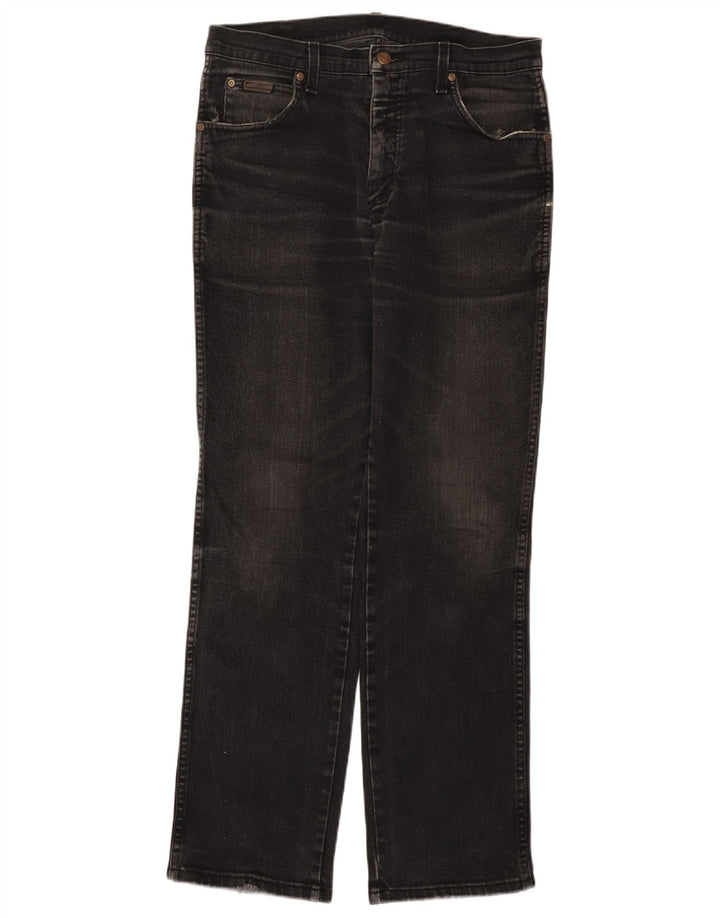 WRANGLER Blugi pentru bărbați Texas Stretch drepte W33 L32 bumbac negru